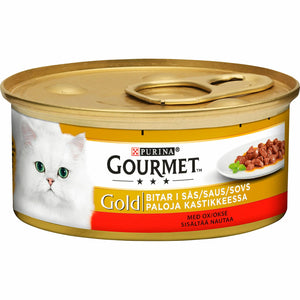 GOURMET GOLD Oxkött i sås 85g