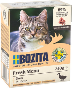 Bozita Katt Tetra Bitar i sås anka 370 g