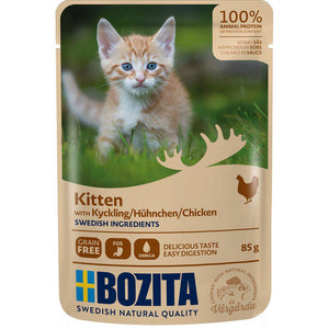 Bozita Feline Kitten Kyckling I Sås Pouch 85gr