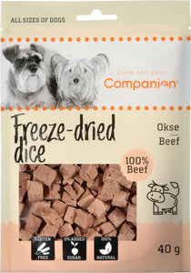 Companion Freeze-dried dice, nötkött 40g